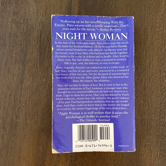 Night Woman by Nancy Price (paperback) Vintage, 1992 (ACCEPTABLE) - Picture 4 of 4